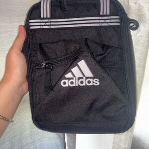 Adidas Black and White Messenger Bag